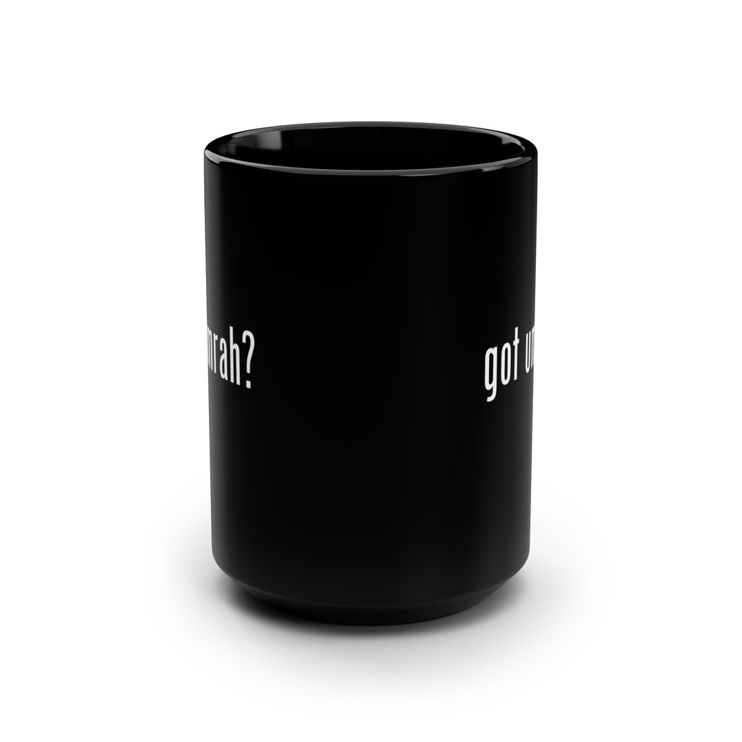 Got Umrah? Black Ceramic Mug, 15oz