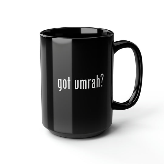 Got Umrah? Black Ceramic Mug, 15oz