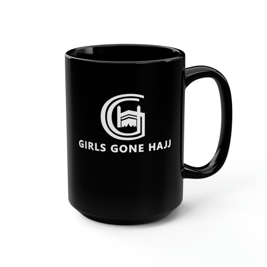 Girls Gone Hajj Black Ceramic Mug, 15oz