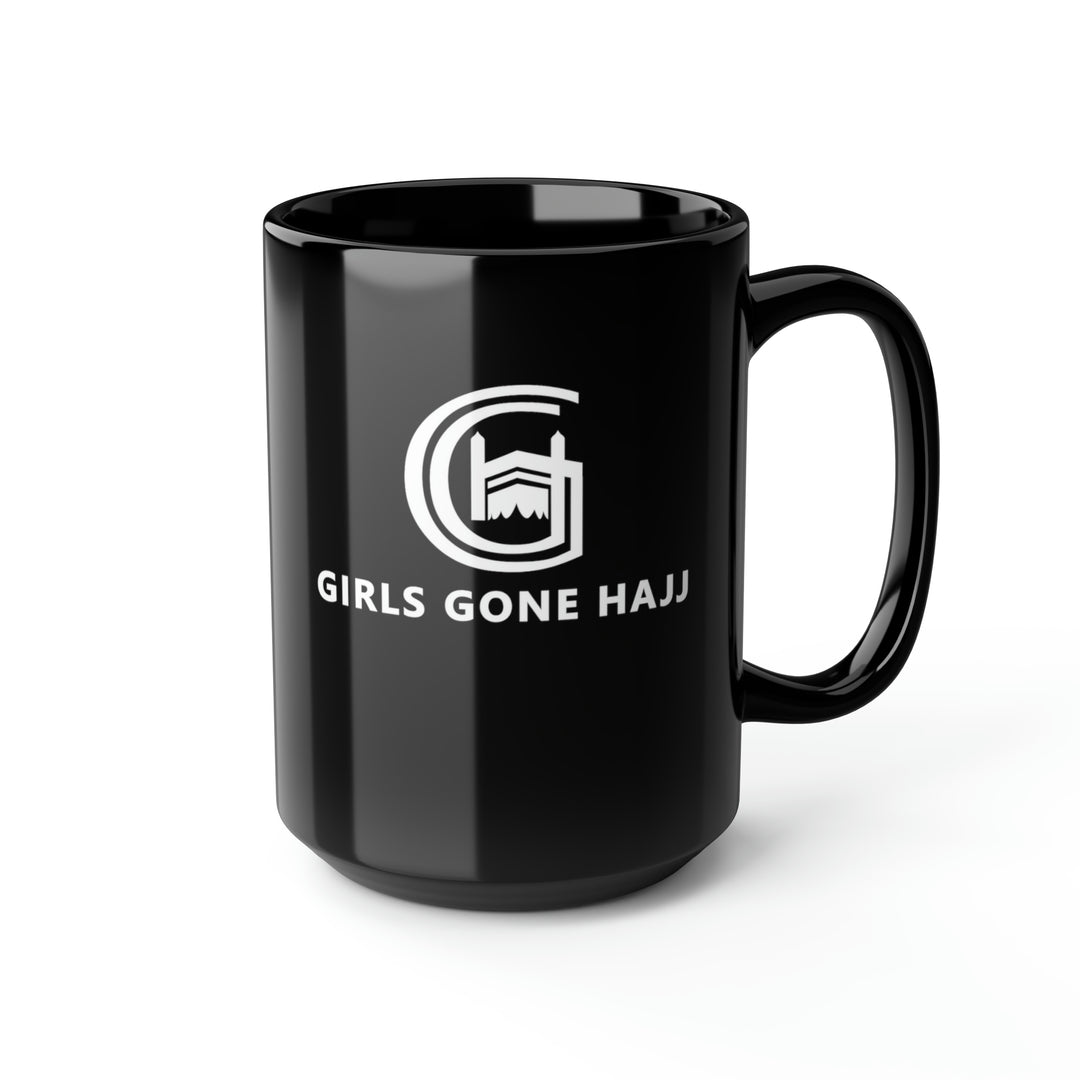 Girls Gone Hajj Black Ceramic Mug, 15oz