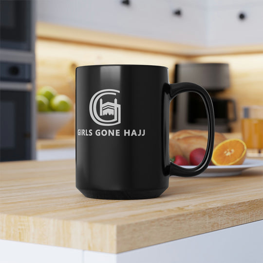 Girls Gone Hajj Black Ceramic Mug, 15oz